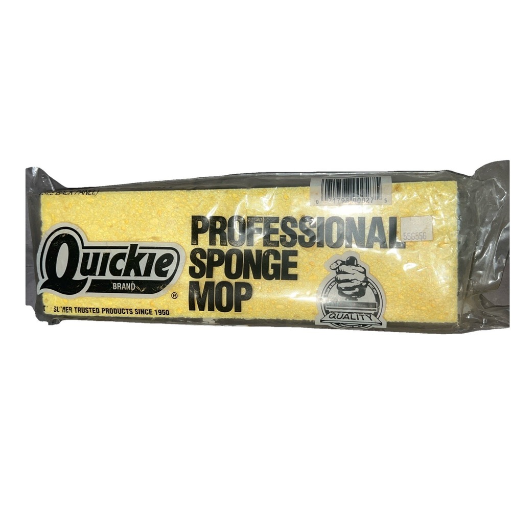 Vtg Quickie Professional Sponge Mop Refill #026/027/0272 New Genuine Cellulose